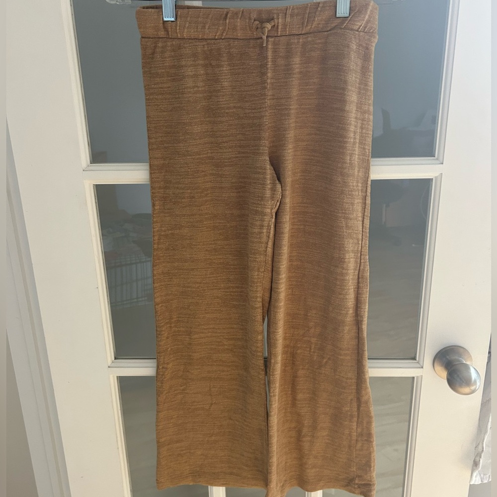 Old Navy Girls Brown Wide-Leg Knit Sweatpants